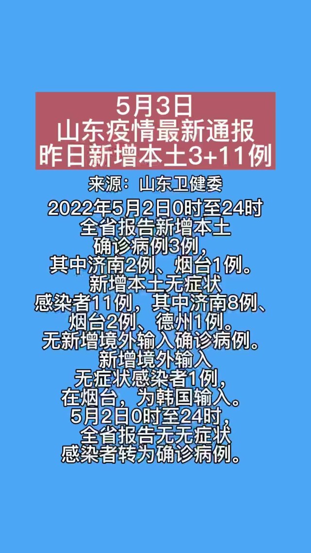 山東省疫情最新今天通知